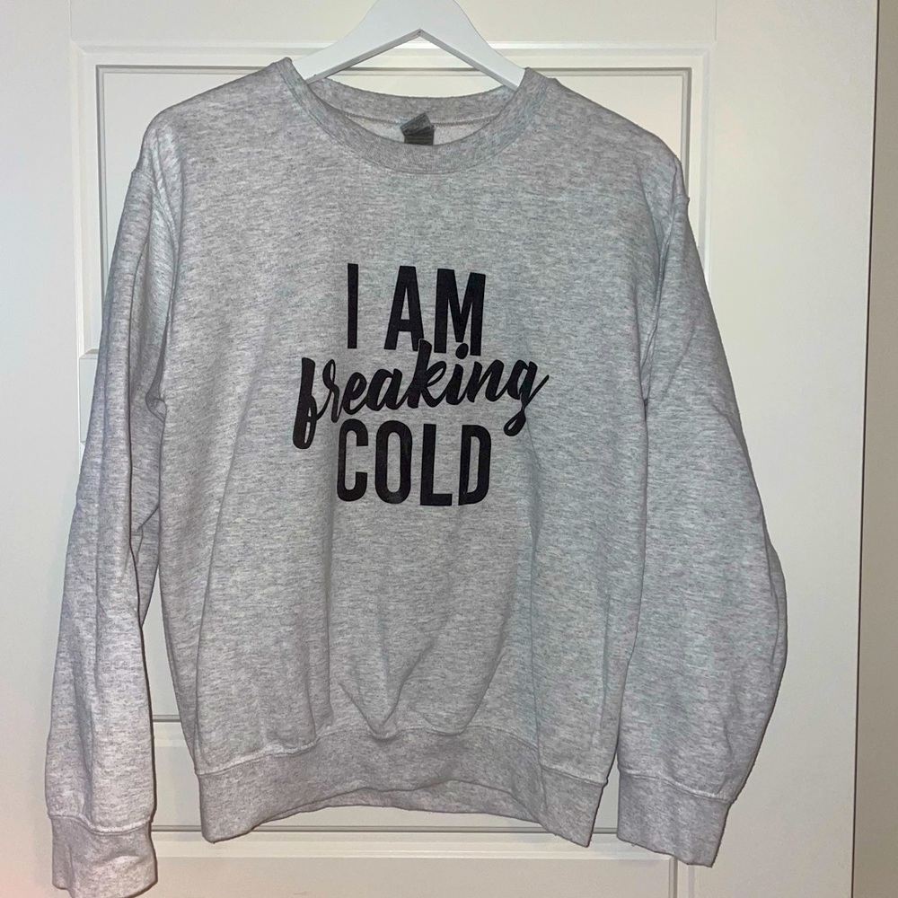 Graphic Grey Crewneck Sweatshirt